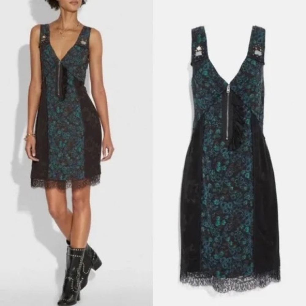 Coach Retro Floral Slip Dress